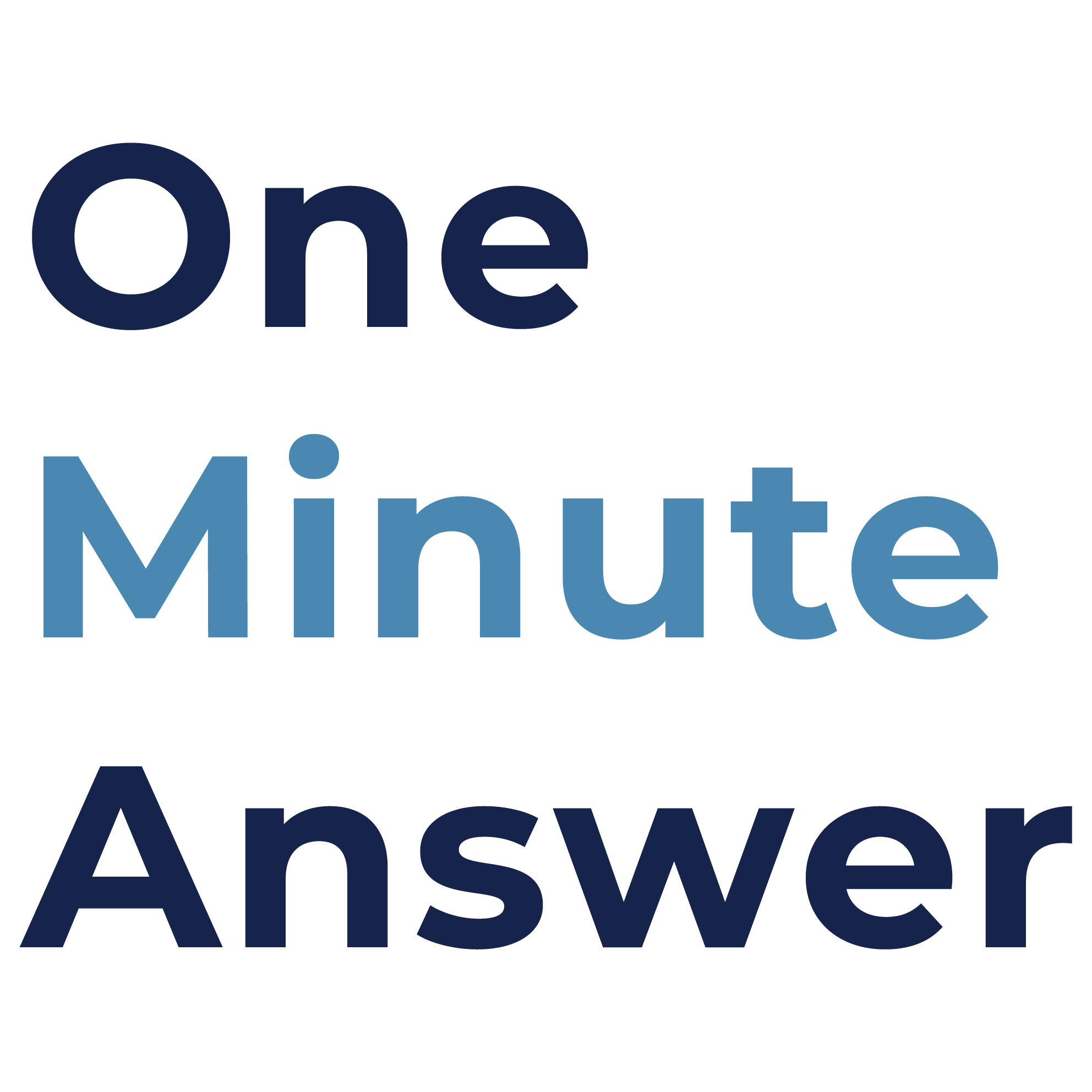 was ist one minute answer?